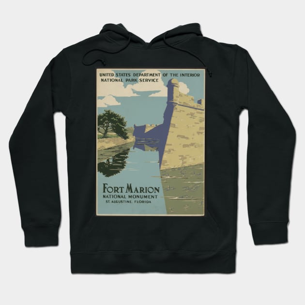 Fort Marion St. Augustine Florida Hoodie by 3ric-